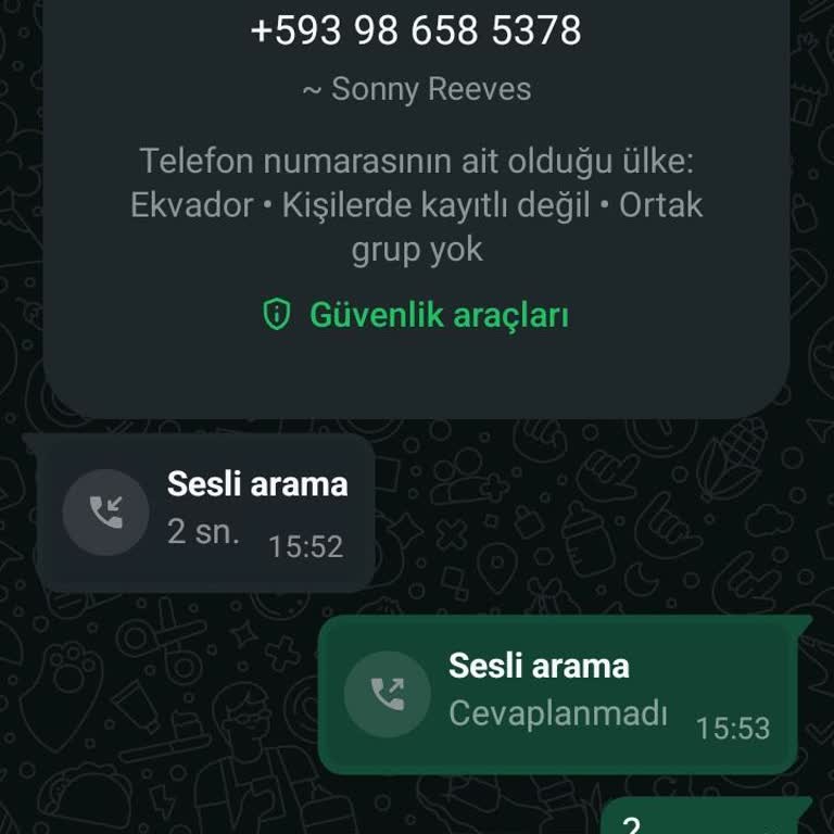 Bilinmeyen Numaradan Gelen Arama Ve Güvenlik Endişesi