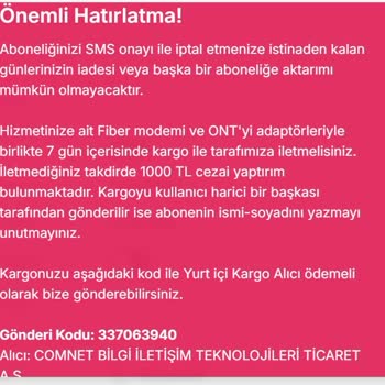 Comnet Ve TurkNet Arasında Müşteri Hizmetleri Çıkmazı