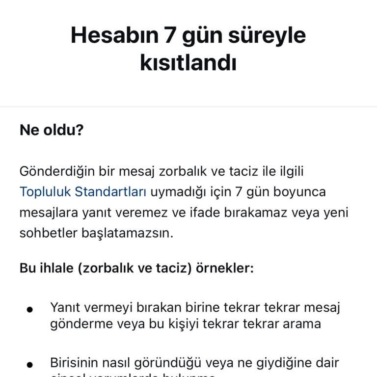 Instagram. Şikayeti