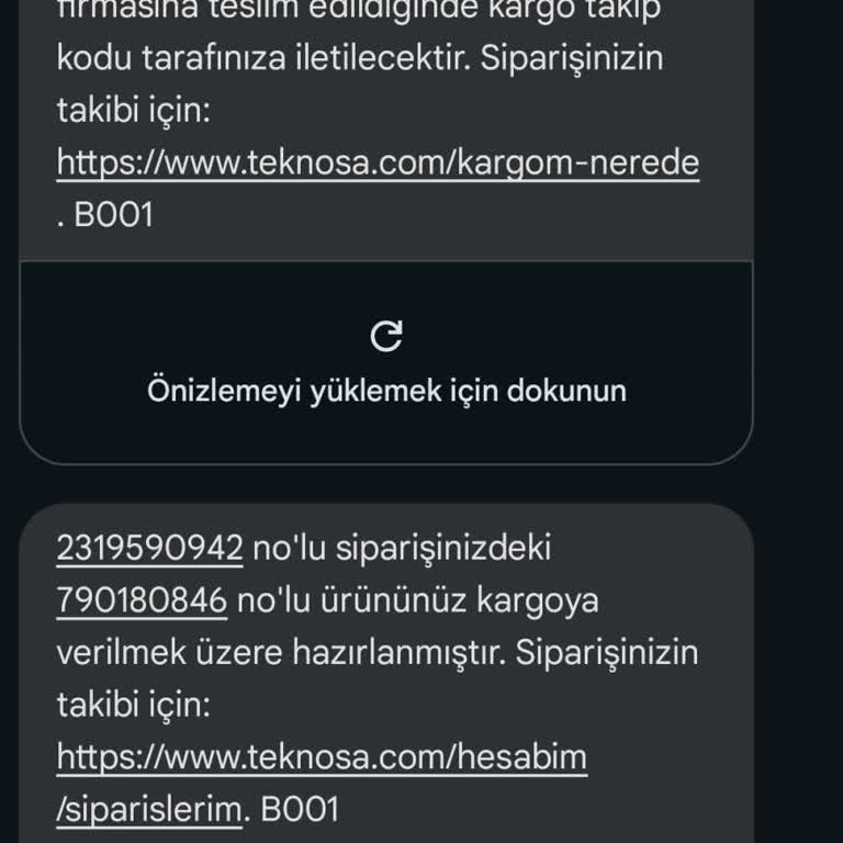 Teknosa'dan Yenilenmiş Ürün Siparişinde Kargo Gecikmesi