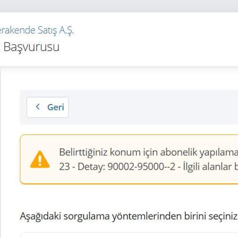 Boğaziçi Elektrik Abonelik Başvurusunda Sayaç No Hatası