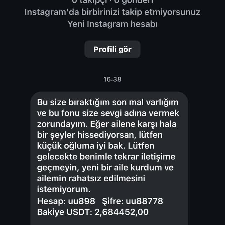 Tanımadığım Hesap Ve Mesajlar Üzerine Şikayetim
