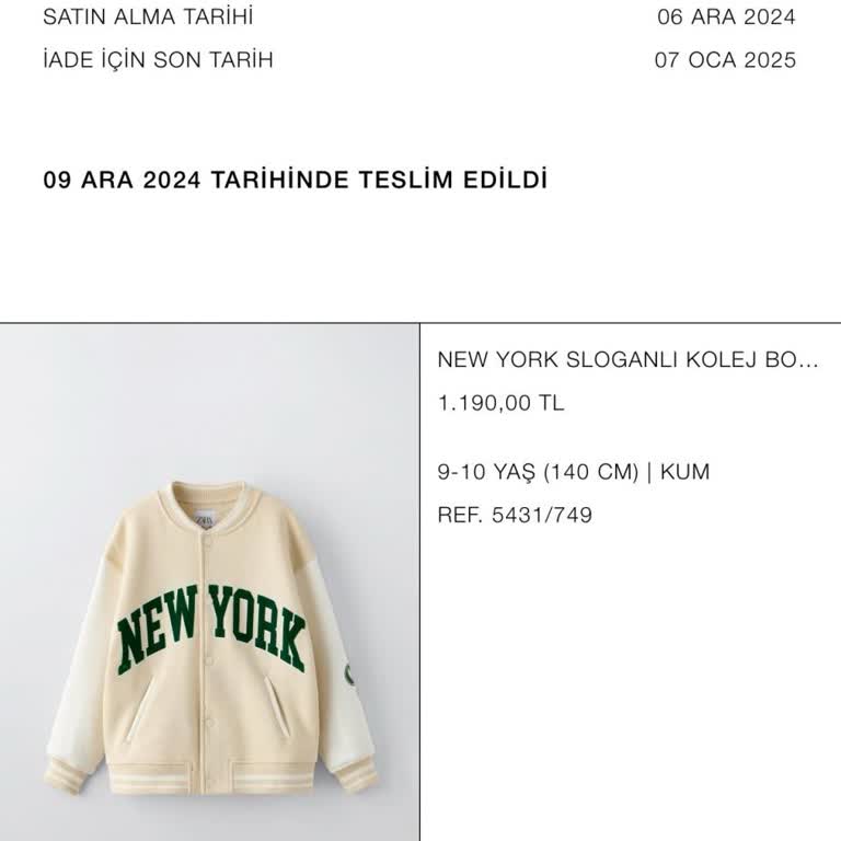 Zara Online Alışverişinde Teslimat Sorunu Ve İletişimsizlik