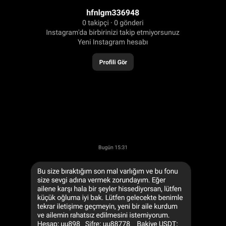 Yanlış Hesap Bilgileri Ve İletişim Kullanımı Hakkında Şikayet