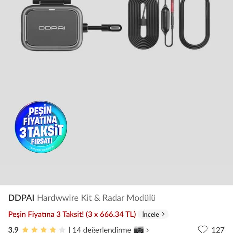 Mıeko Ddpai N5 Dual Kamera Radar Modülü Stok Sorunu