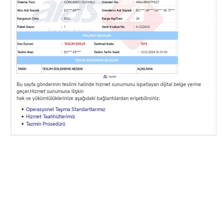 Ağır Paket Mağduriyeti: Kargo Teslimat Sorunu