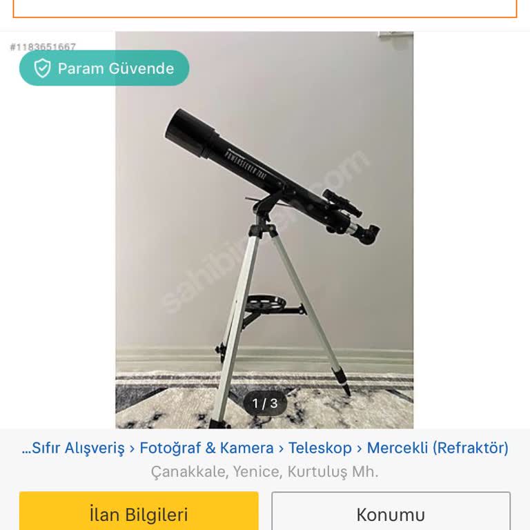 Doğum Günü İçin Aldığım Teleskop Teslim Edilemedi