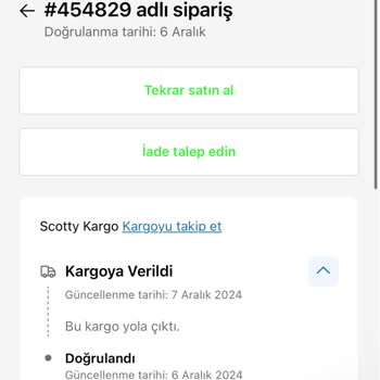 Kargo Takip Numarası Verildi Ama Ürünler Teslim Edilmedi