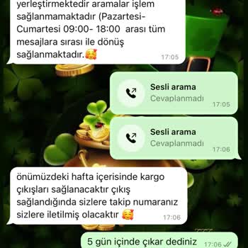Teslimat Süresi Ve İletişim Sorunları