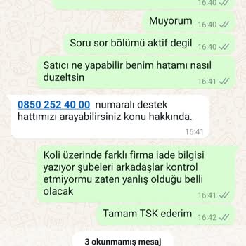 Yanlış Koli Teslimatı Ve İlgisiz Müşteri Hizmetleri