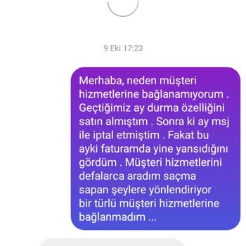 Vodafone Durma Özelliği İptal Sorunu Ve Fazla Fatura Yansıması