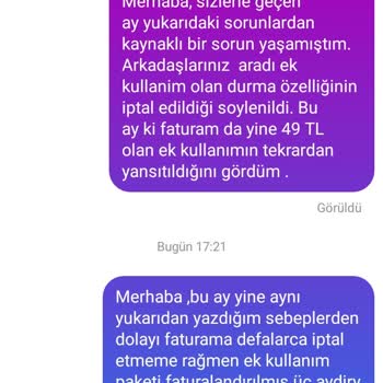 Vodafone Durma Özelliği İptal Sorunu Ve Fazla Fatura Yansıması