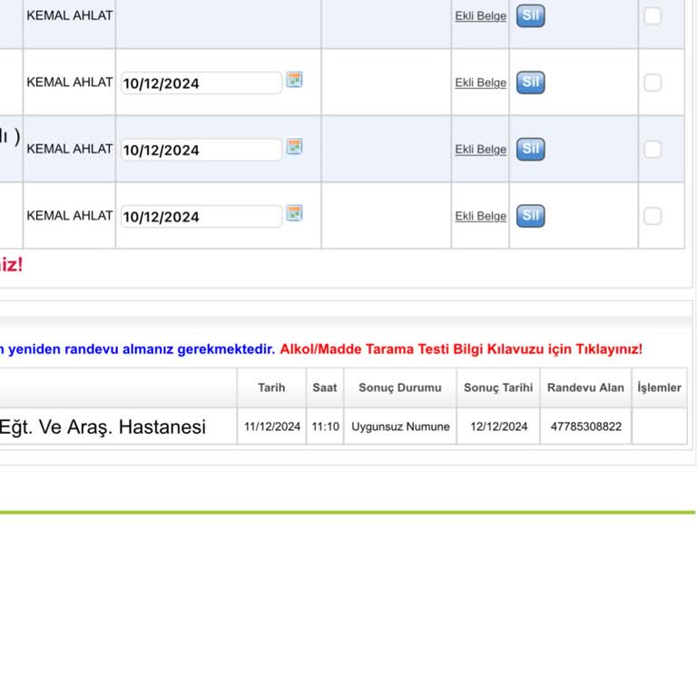 Yanlış Tahlil Sonucu Ve Mağduriyet