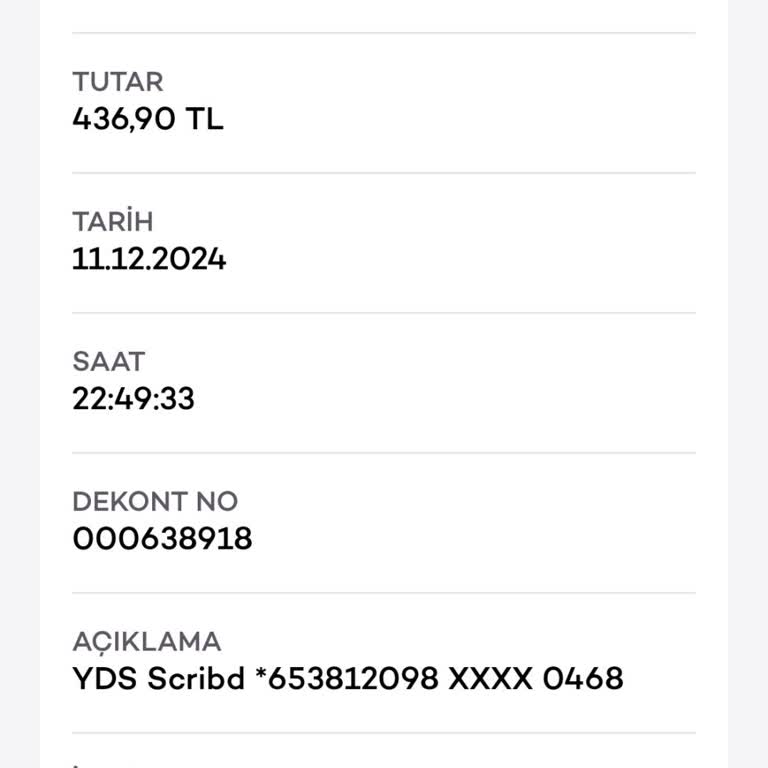 Scribd Üyelik İptali Sonrası Haksız Ücret Çekimi