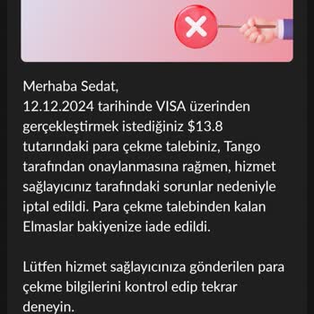 Tango'da Para Çekme Sorunu Ve İletişim Eksikliği