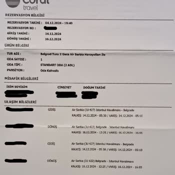 Ertelenen Uçuşla İptal Olan Tur Programı Ve Yetersiz İndirim