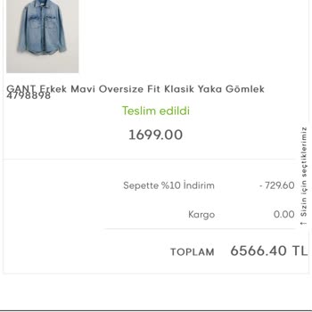 Gant Türkiye Web Sitesinde Teslim Edilmeyen Ürün Ve Müşteri Hizmetleri Sorunu