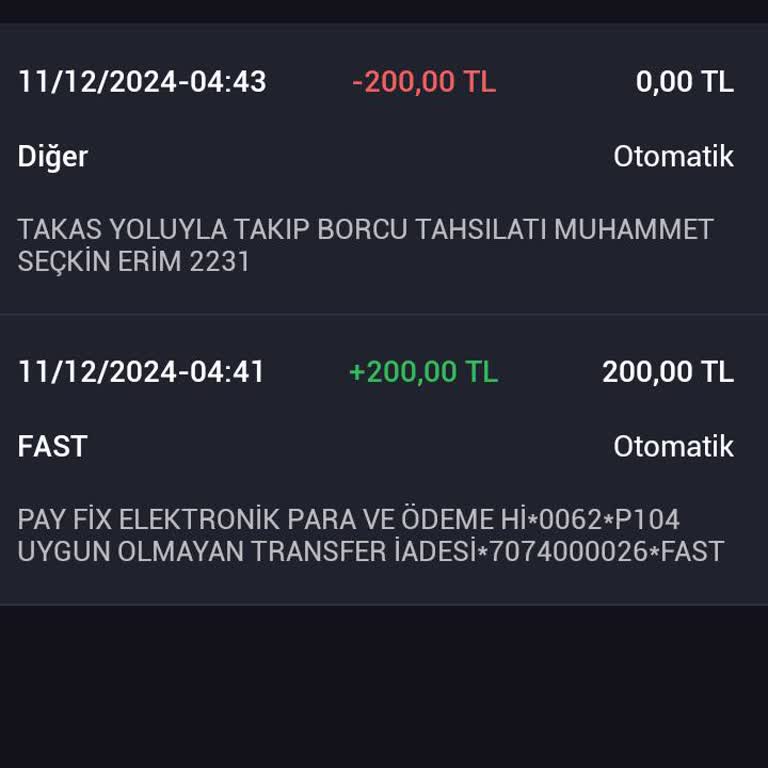 Yanlış Hesaba İade Ve Hesap Blokesi Sorunu