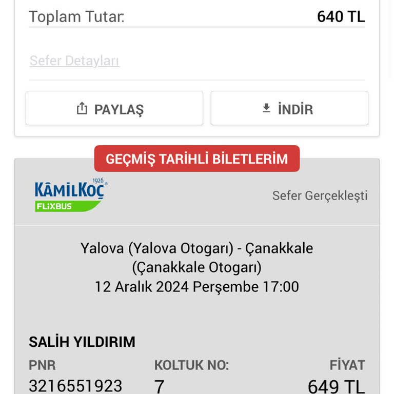 Kamil Koç İle Kaçırılan Yolculuk Ve İade Talebi