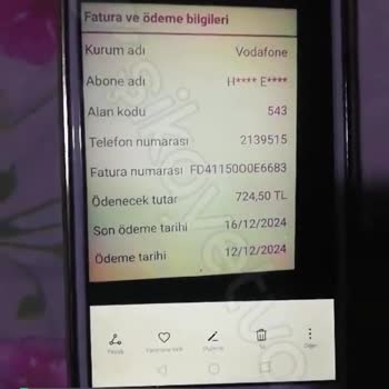 Vodafone Yüksek Fatura Ödemesi!