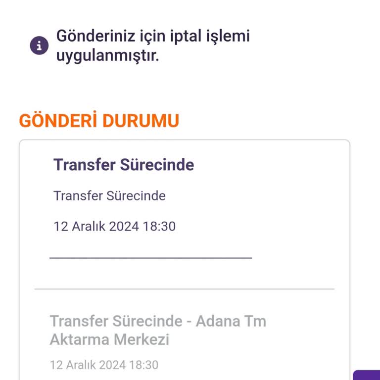 Teslimat İptali Ve Yetersiz Müşteri Hizmeti
