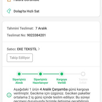 Trendyol Express Siparişim Teslim Edilmiyor Ve İptal İçin Muhatap Bulamıyorum