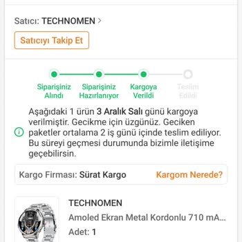 Sürat Kargo'nun Gecikmesi Hediye Planlarımı Altüst Etti