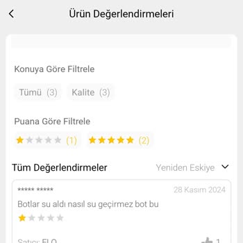 FLO Ayakkabı Su Geçiren Botlar Oğlumu Mağdur Ediyor