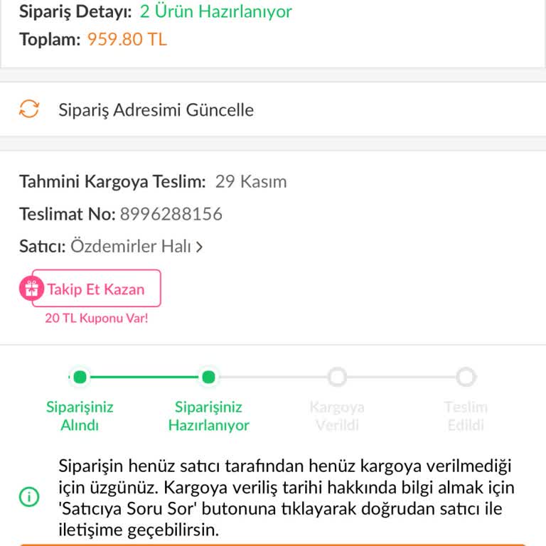 Trendyol Siparişim Neden Hala Hazırlanıyor?