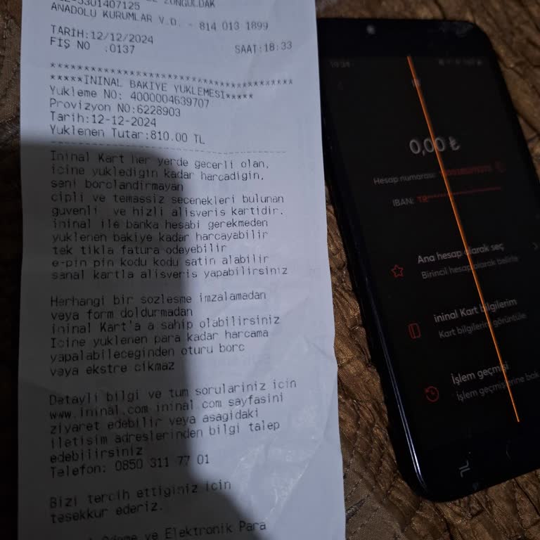 İninal Kart Para Yatırma Sorunu