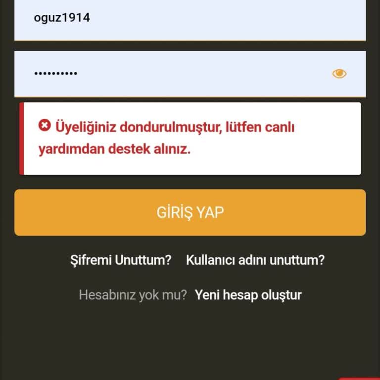 Bahis Sitesinde Bloke Edilen Hesap Ve Destek Sorunu