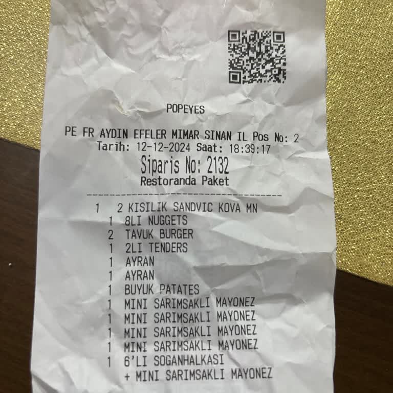 Popeyes Kova Menüde Eksik Patates Şoku