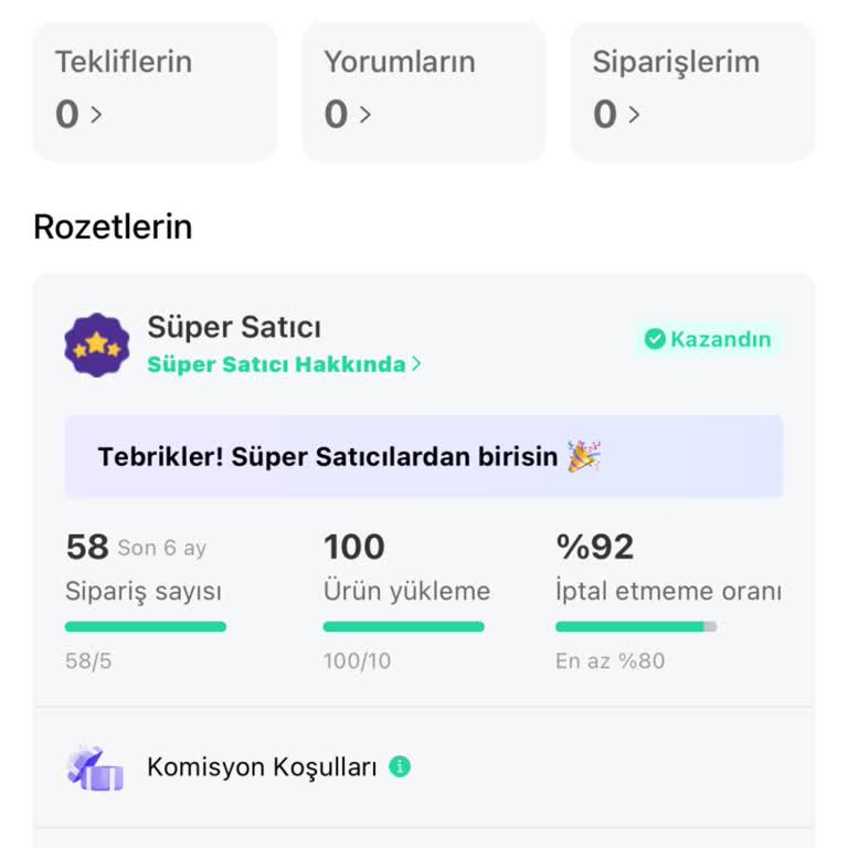 Komisyon Güncellemesi Sorunu