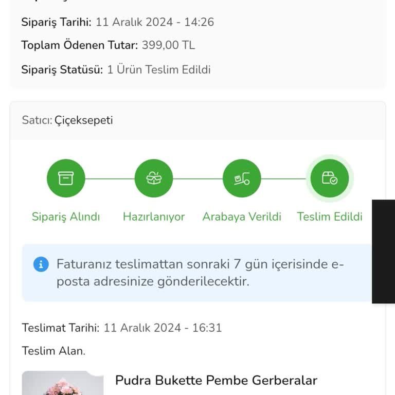 Yanlış Çiçek Teslimatı: Beklentilerimin Aksine Gelen Sipariş