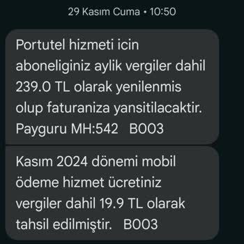 İzinsiz Portutel Aboneliği Ve Ücret İadesi Talebi