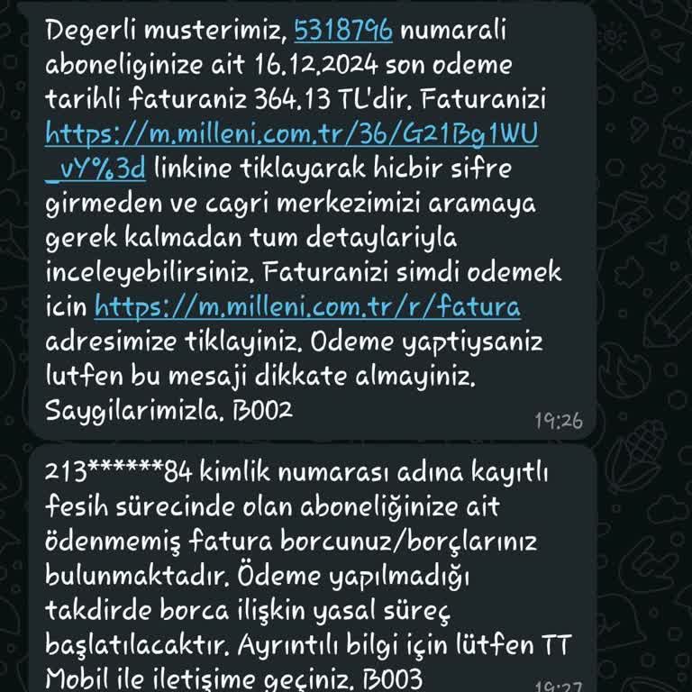 Millenicom'dan Yetersiz Hizmet Ve Haksız Fatura