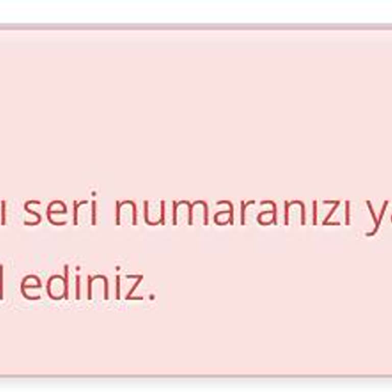 Passolig Üyelikte Kimlik Seri No Hatası