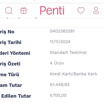 Penti'den İptal Edilen Siparişlerin İade Sorunu