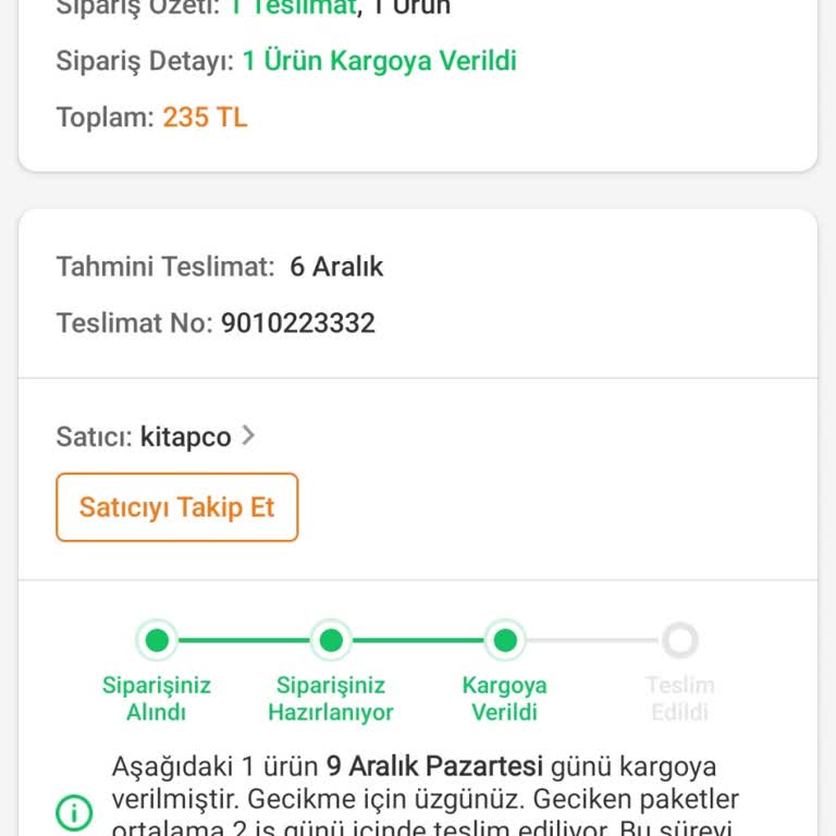 Trendyol'dan Sipariş Verdim, Kitabım Hâlâ Yok