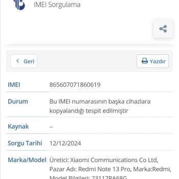 İdefix IMEI Ve Müşteri Hizmetleri Mağduriyeti