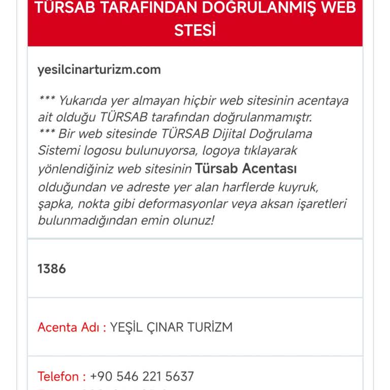 Yeşil Çınar Turizm'den Bungalov Rezervasyonunda Depozito Sorunu