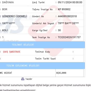 Trendyol'da Yanıltıcı Kargo Süreci Ve İade Sorunu