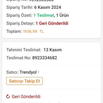 Trendyol'da Yanıltıcı Kargo Süreci Ve İade Sorunu