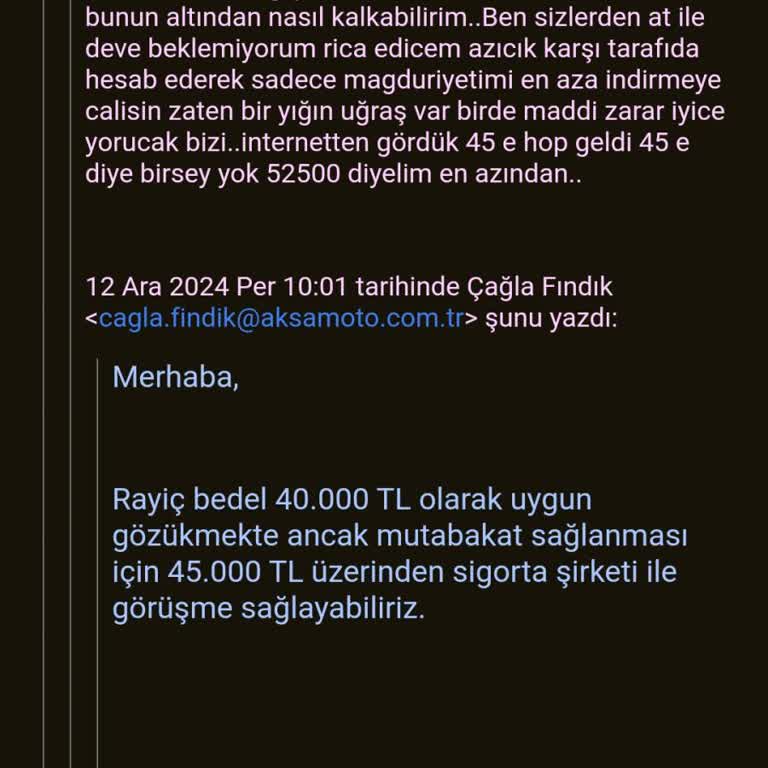 Motor Kazası Sonrası Şaşırtan Teklifler