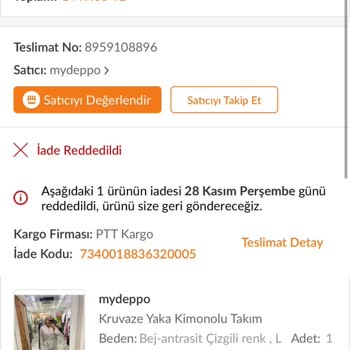 Trendyol'da Satıcı Kaynaklı Mağduriyet