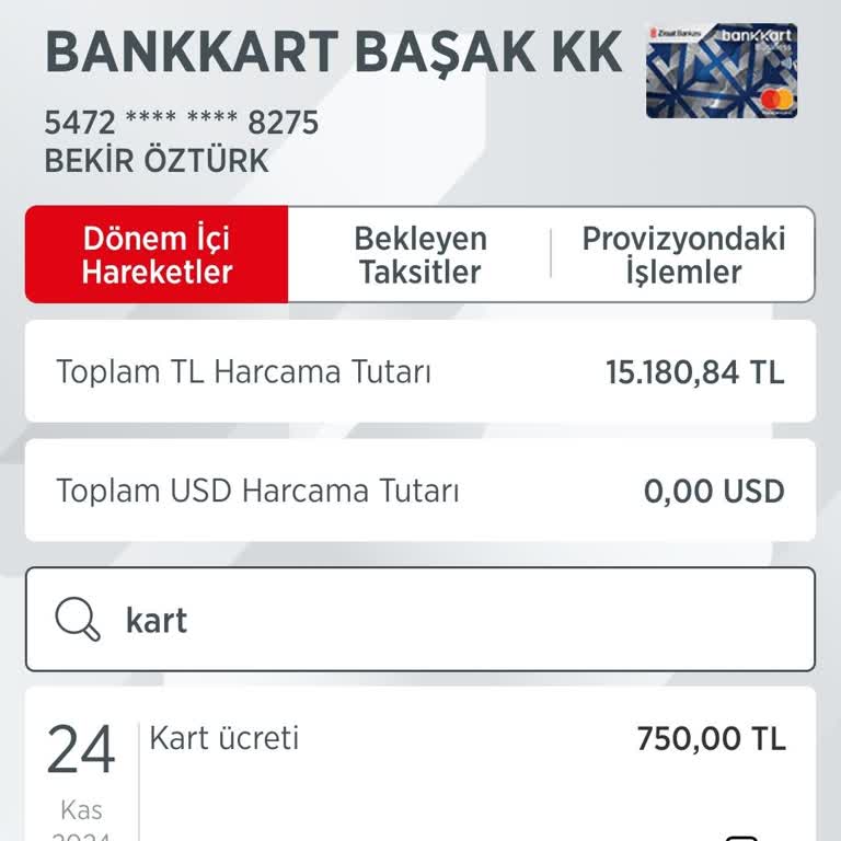 Haksız Kart Aidatı İadesi Talebi