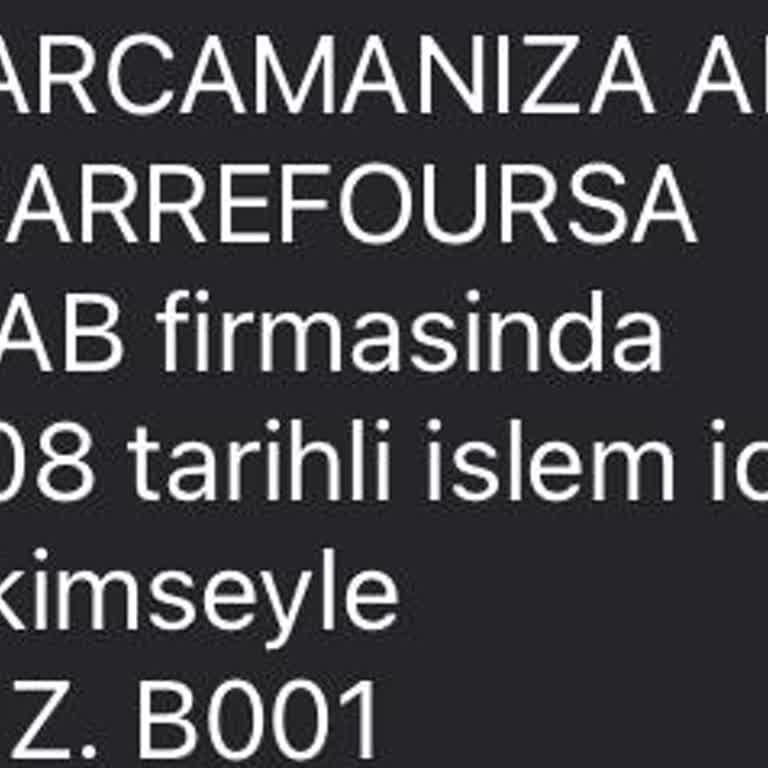 Kredi Kartımdan İzinsiz Para Çekimi Ve Carrefour SA'nın İlgisizliği