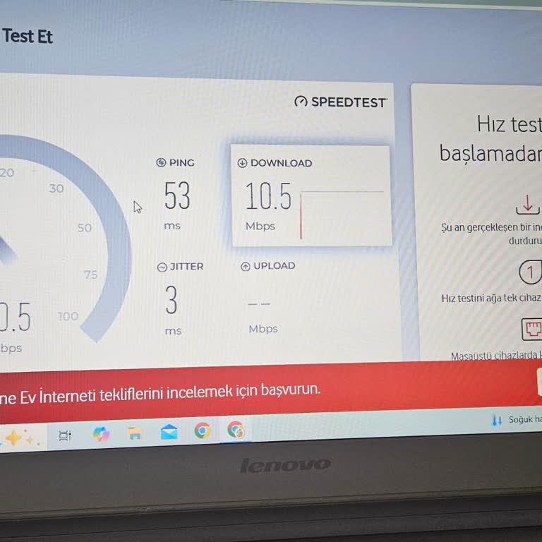Vodafone Ev İnternetinde Hız Sorunu