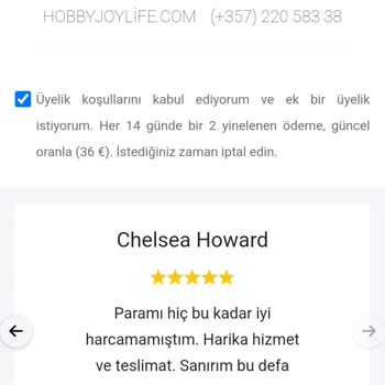 Hobbyjoylife.com Yanlışlıkla Abonelik Ve Kartımdan Çekilen Para!