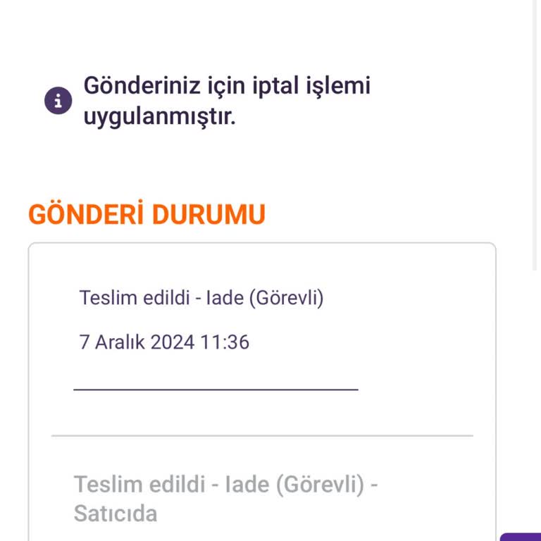 Sipariş İptali Ve Müşteri Hizmetleri Sorunu